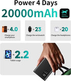 Load image into Gallery viewer, 20000mAh Portable Charger, 22.5W USB C in &amp; Out Power Bank Fast Charging