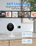 Load image into Gallery viewer, 2K Indoor Security Camera for Home Security, AI Voice Change for 2-Way Talk, Motion Detection, Night Vision