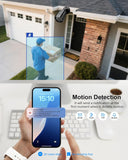 Load image into Gallery viewer, 4CH 1080P Wired Security Camera System, 512GB Hard Drive, 4 x Home Surveillance IP68 Waterproof