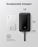 Load image into Gallery viewer, Power Bank, 20,000mAh 30W High-Speed Portable Charger with Built-in USB-C Cable