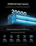 Load image into Gallery viewer, Power Bank 20000mAh 65W Laptop Charger, 3-Port USB C Portable Charger, PD 3.0 Fast Charging External Battery Pack