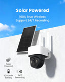 Load image into Gallery viewer, Solar Security Camera Wireless Outdoor, 3K UHD WiFi PTZ Camera with Color Night Vision, Motion Tracking
